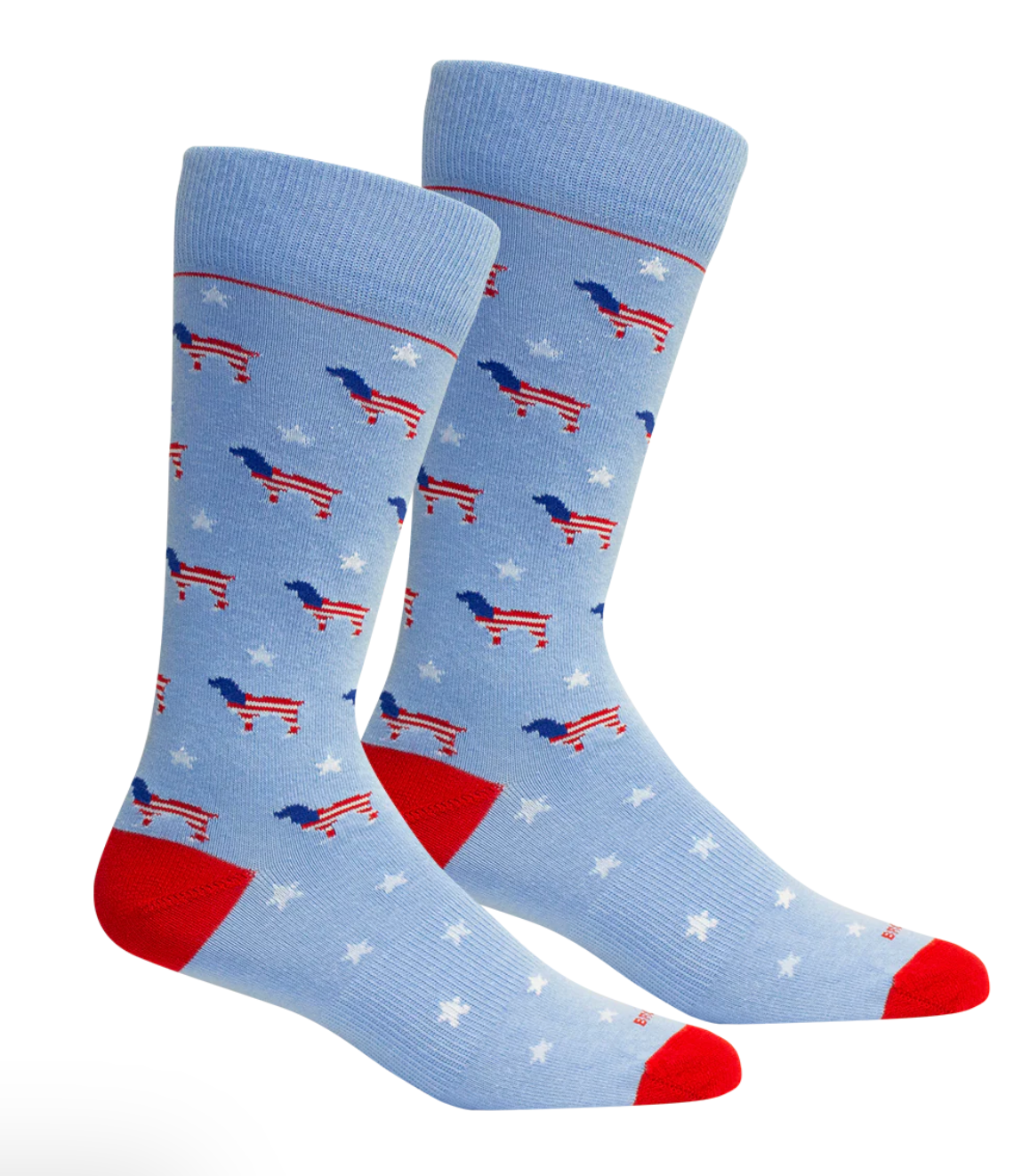 Brown Dog Socks - Red White Beau
