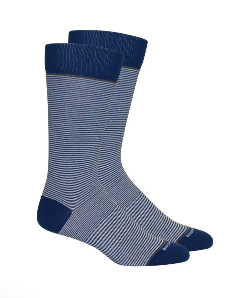 Brown Dog Sock - Stand up Stripe