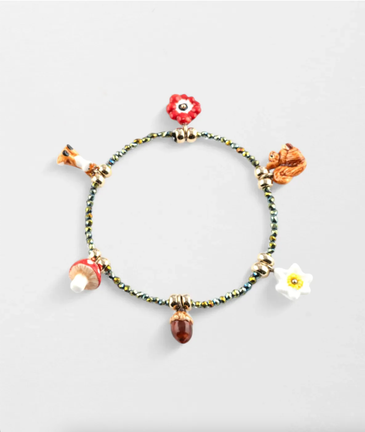 Nach - Forest Hematite Beads Bracelet