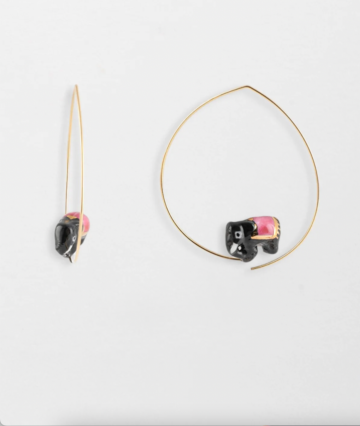 Nach - Elephant Small Hoop Earrings Sawadee