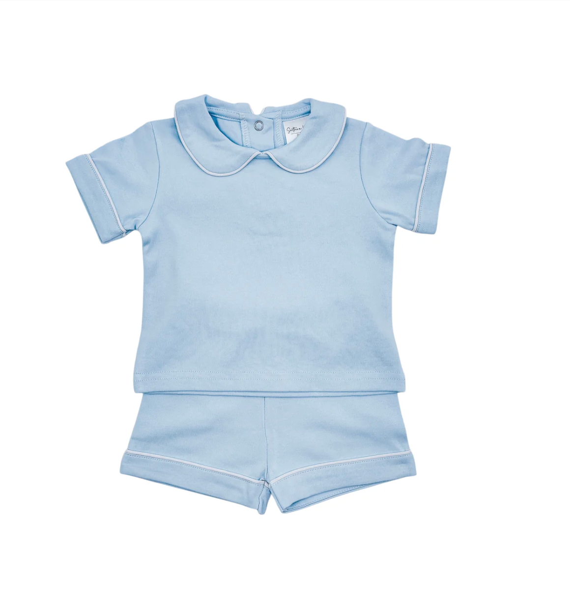 Piping Collar Set - Light Blue