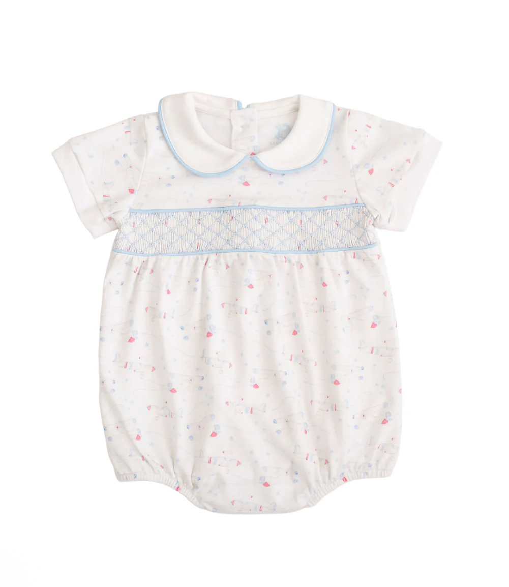 Baby Dunn Smocked Bubble (Little Aviators)