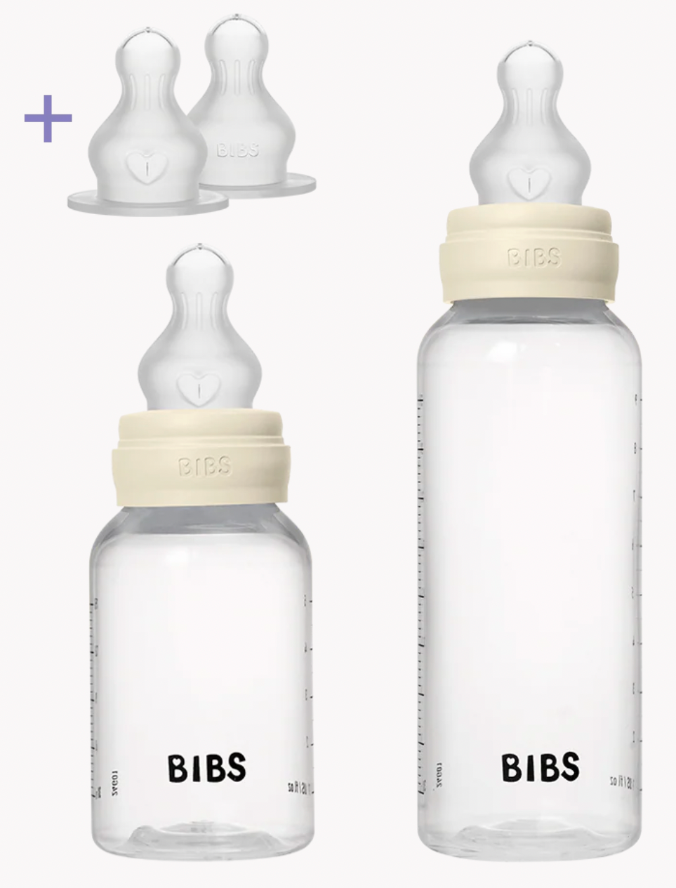 BIBS - BPA-Free PP Bottle Grow & Flow Set (Silicone)