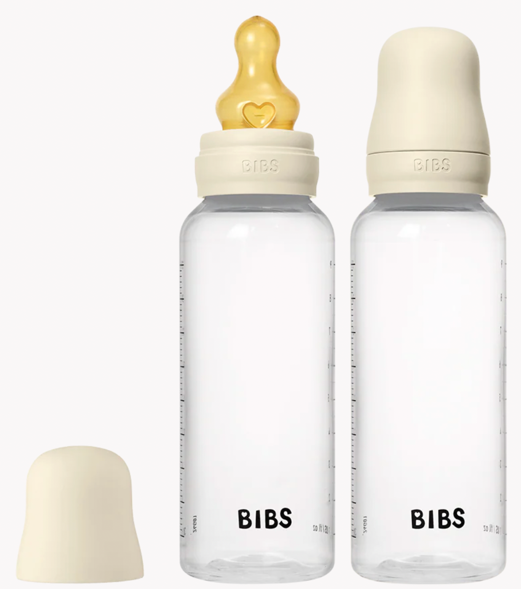 BIBS - 9 oz BPA-Free PP Latex Bottle Set (Ivory)