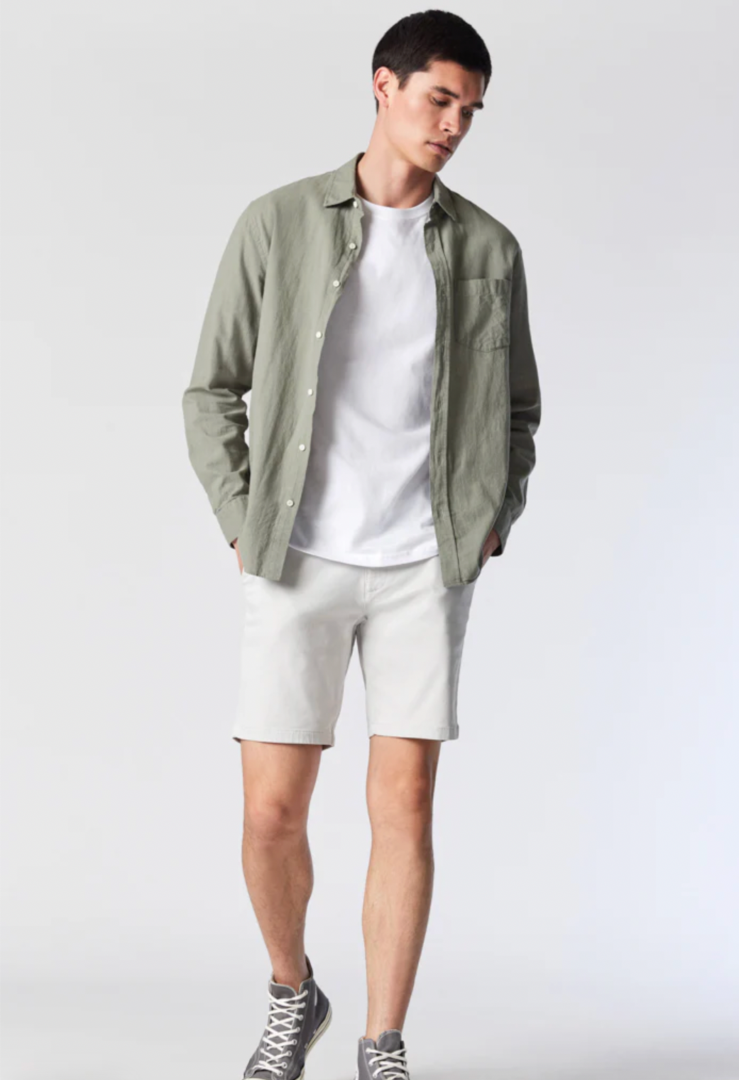 MAVI - Noah 9" Short (Oyster Mushroom Twill)