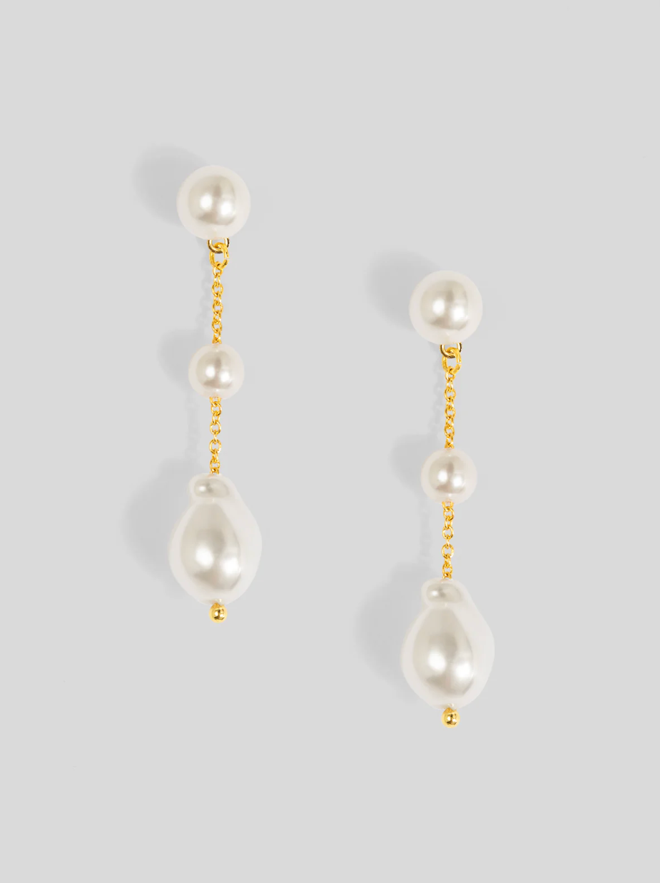 Vioroo Baroque Drop Pearl Earring