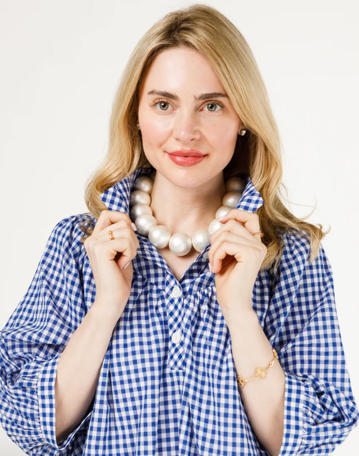 Holly Shae - Avie Top (Blue and White Gingham)
