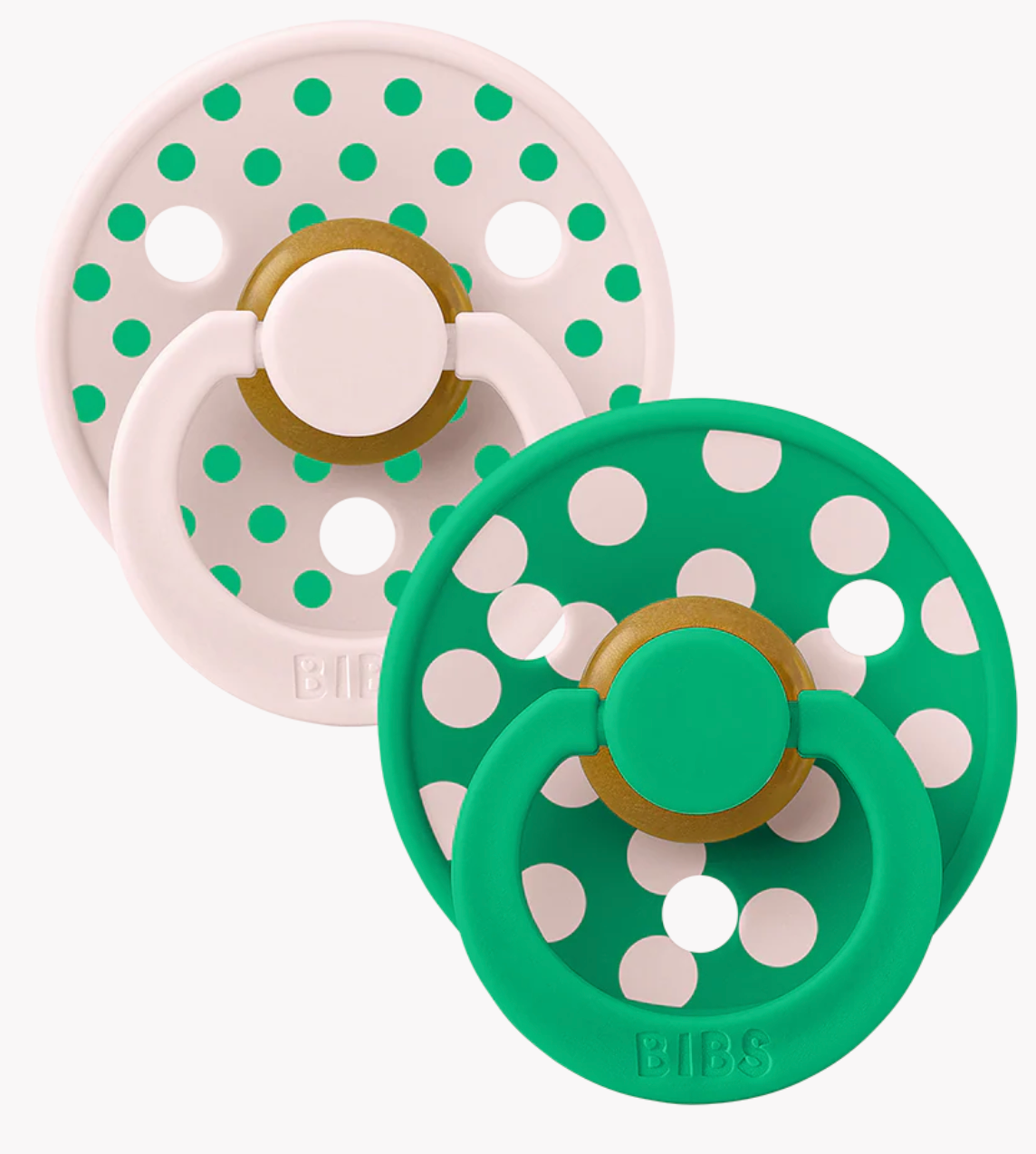 BIBS - STUDIO Polka 2 Pack (Petal/Cactus)