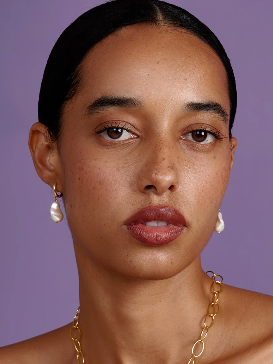 Vioroo Baroque Pearl Drop Earring (Gold)