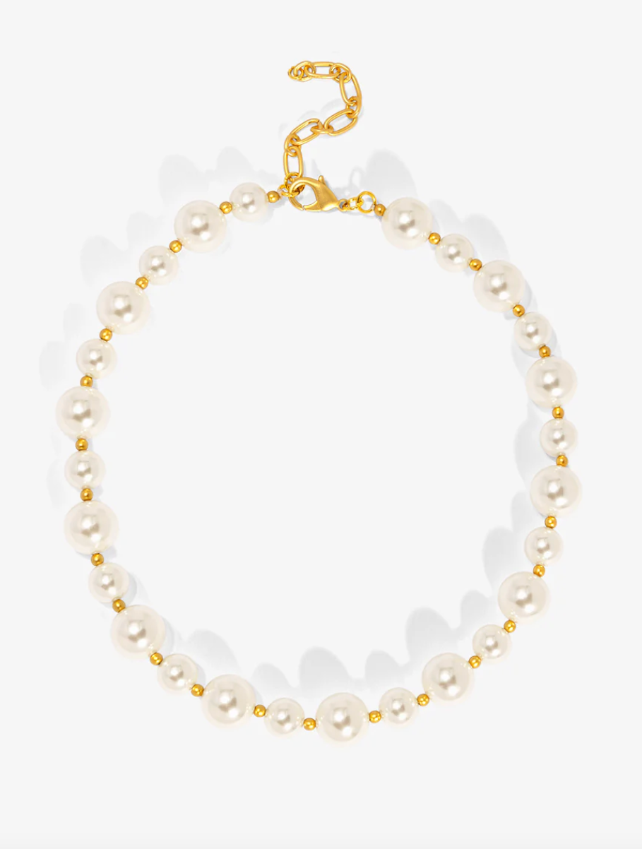 Vioroo Mixed Pearl Collar Necklace