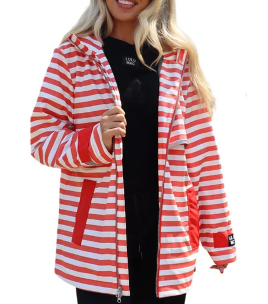 LULU MAC Raincoat - Red/White Stripe