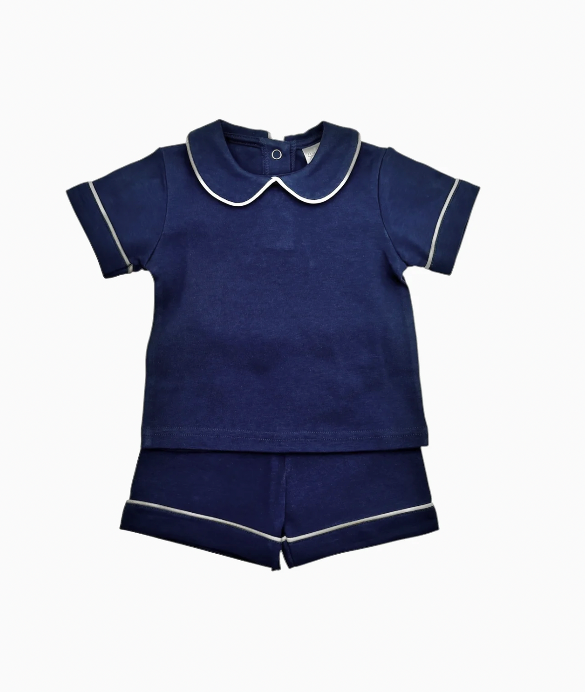 Piping Collar Set - Navy