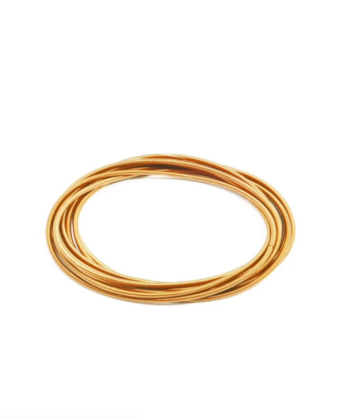 Stainless Steel Bangle Set in Gold