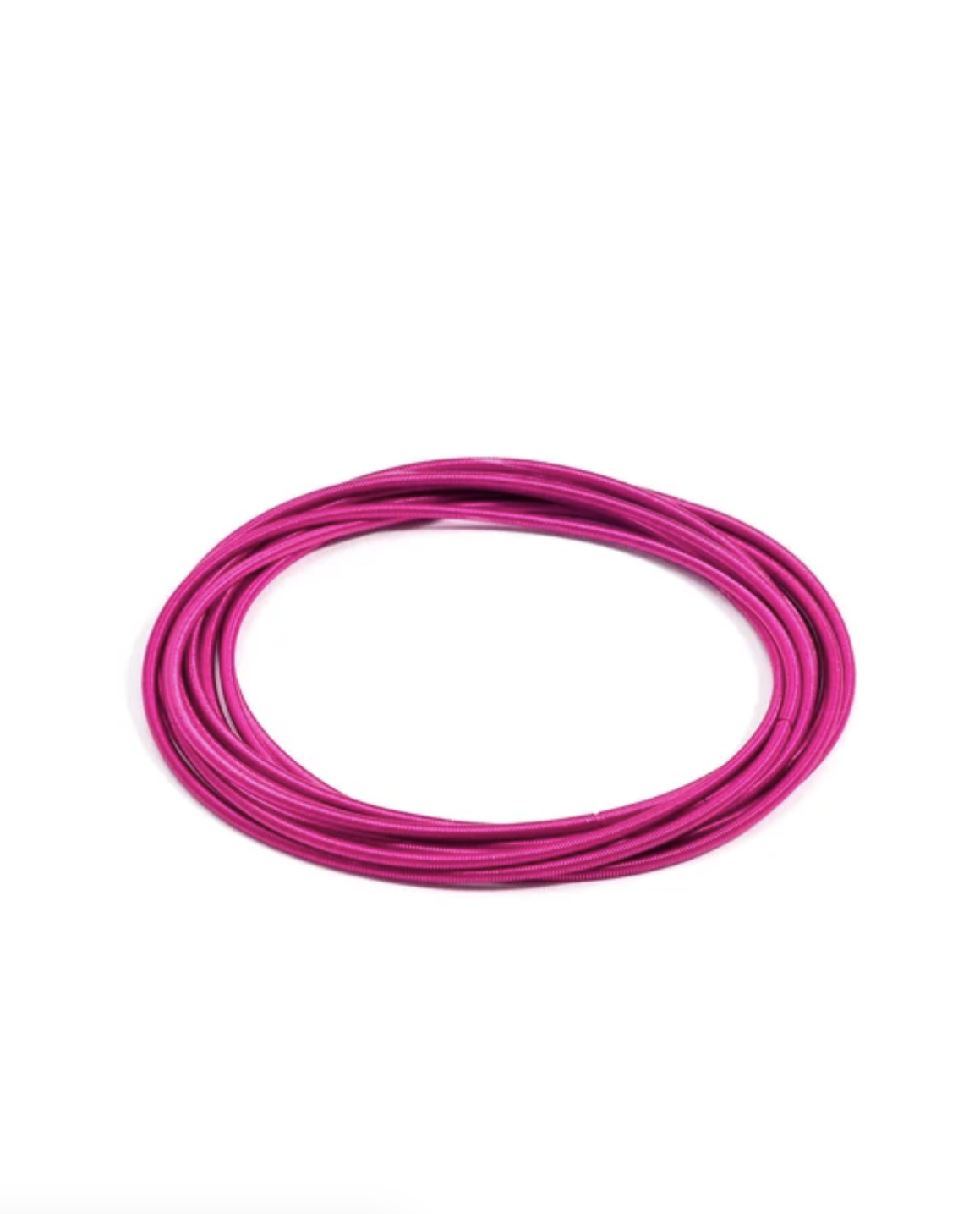 Stainless Steel Bangle Set in Hot pink