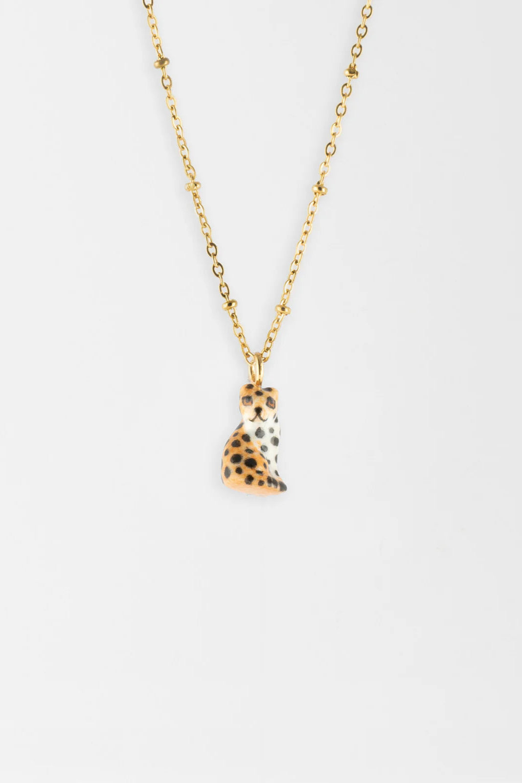 Nach - Sitting Leopard Necklace