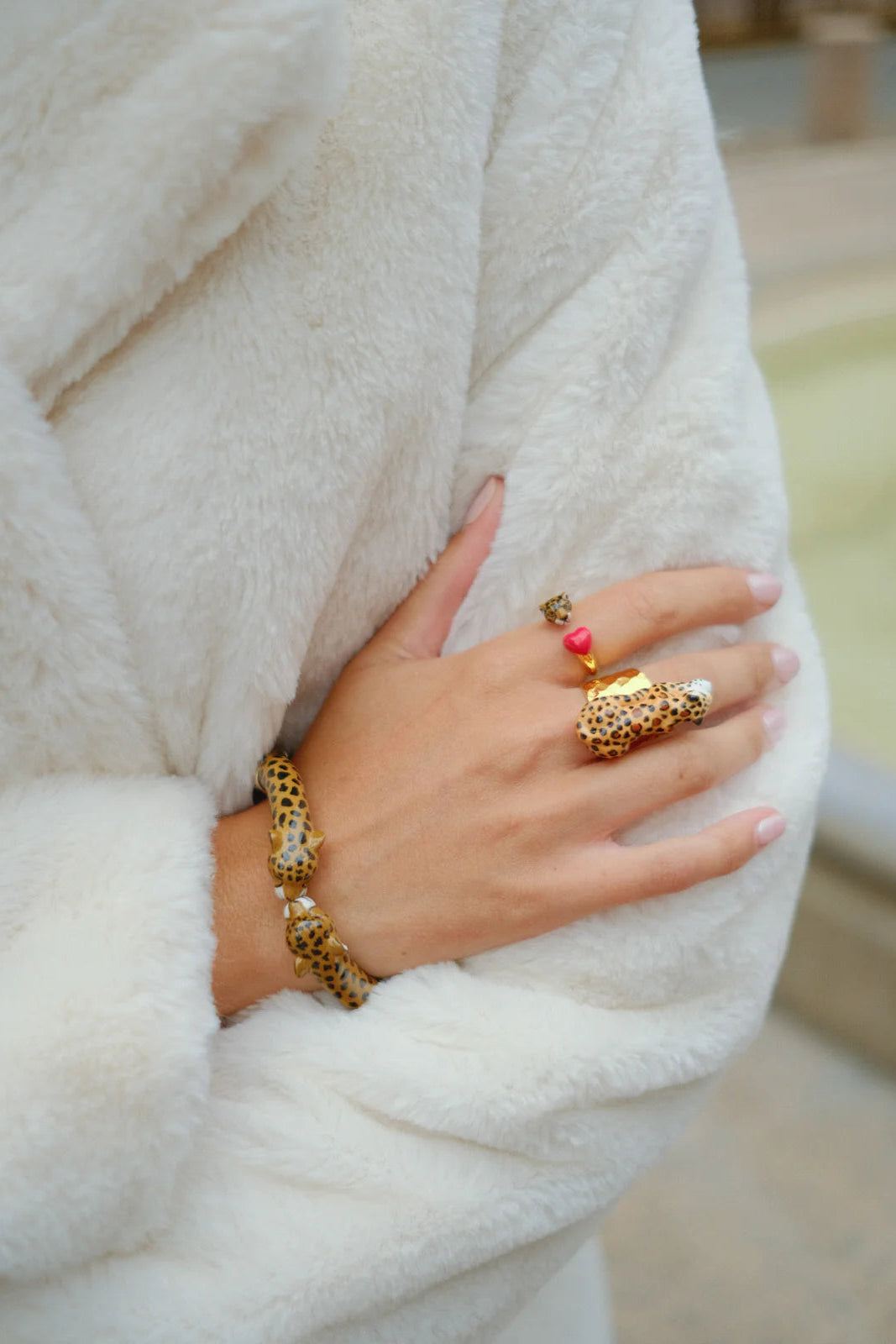 Nach - Cheetah Chunky Bracelet (Premier Amour)