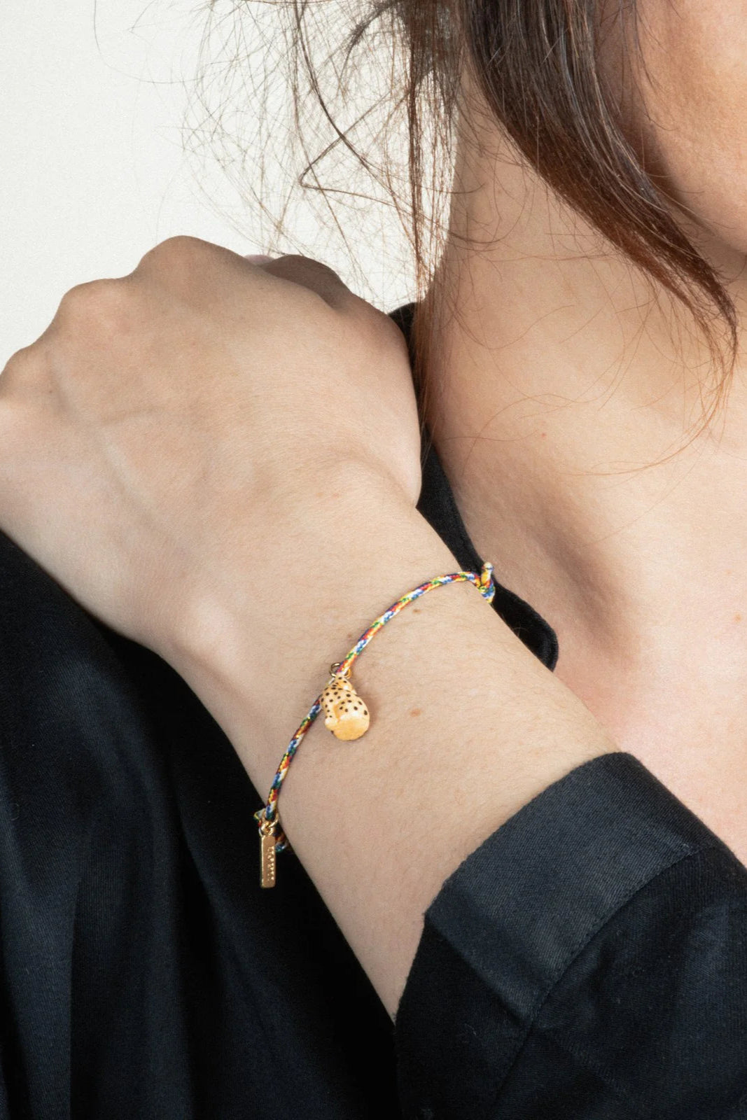 Nach - Sitting Leopard Multicolor Charm Bracelet