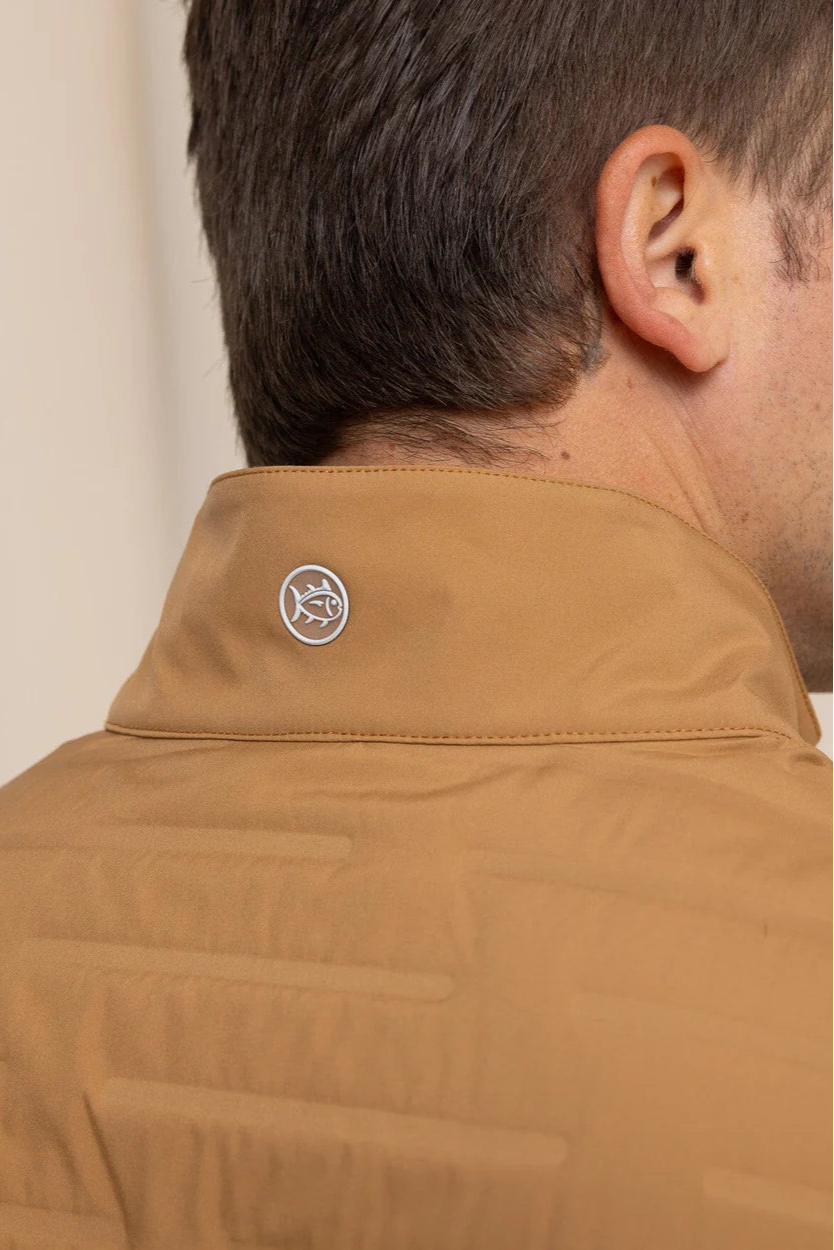 Southern Tide - Coligny Quilted Vest (Hazelnut Khaki)