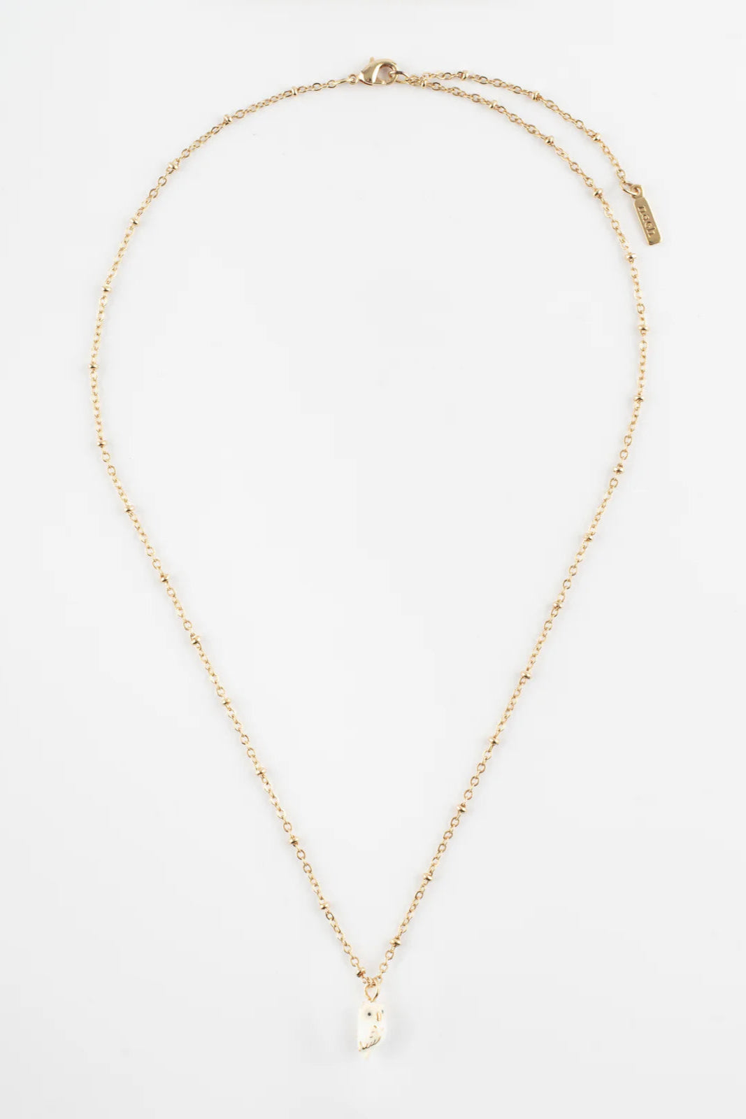 Nach - White Owl Necklace