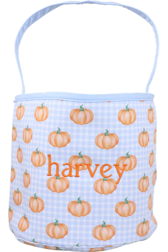 Pumpkin Halloween Basket (Blue)