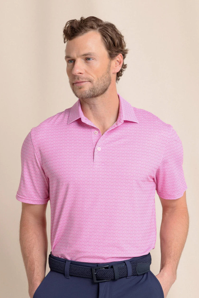 Southern Tide - Driver Geo Polo (Very Berry)