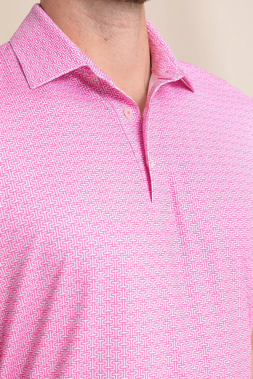 Southern Tide - Driver Geo Polo (Very Berry)