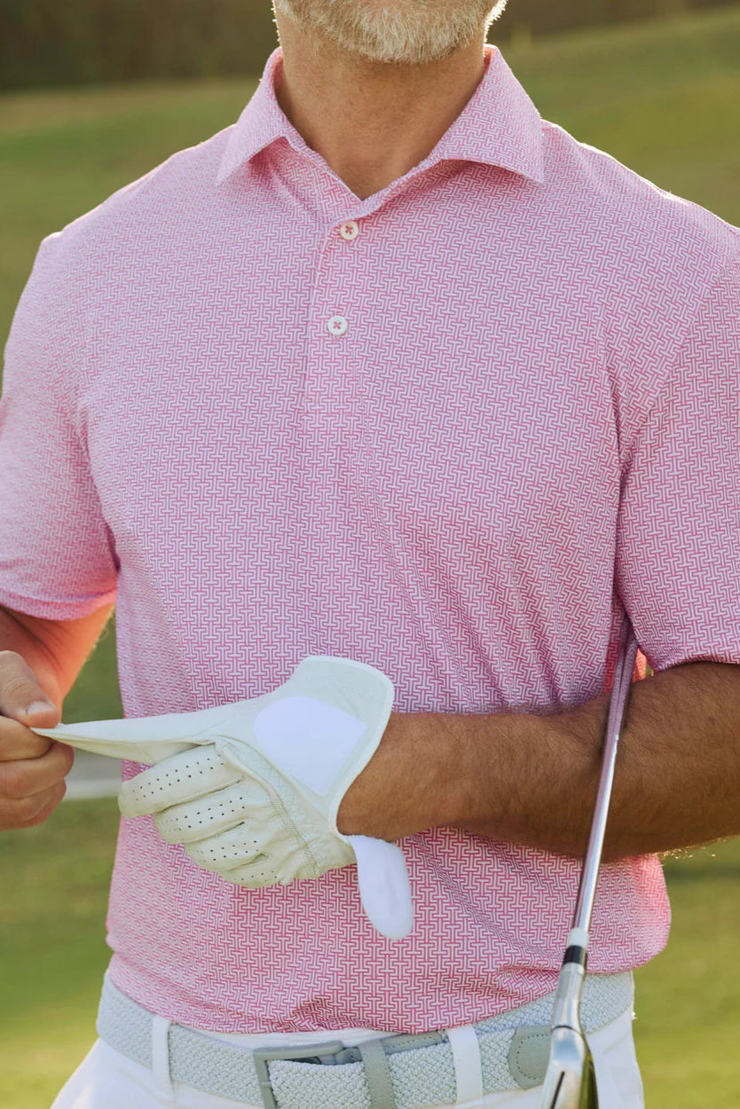 Southern Tide - Driver Geo Polo (Very Berry)