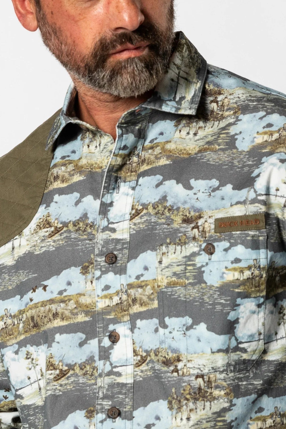 Duck Head - Woodland Shooting Shirt (Sedona Sage Print)