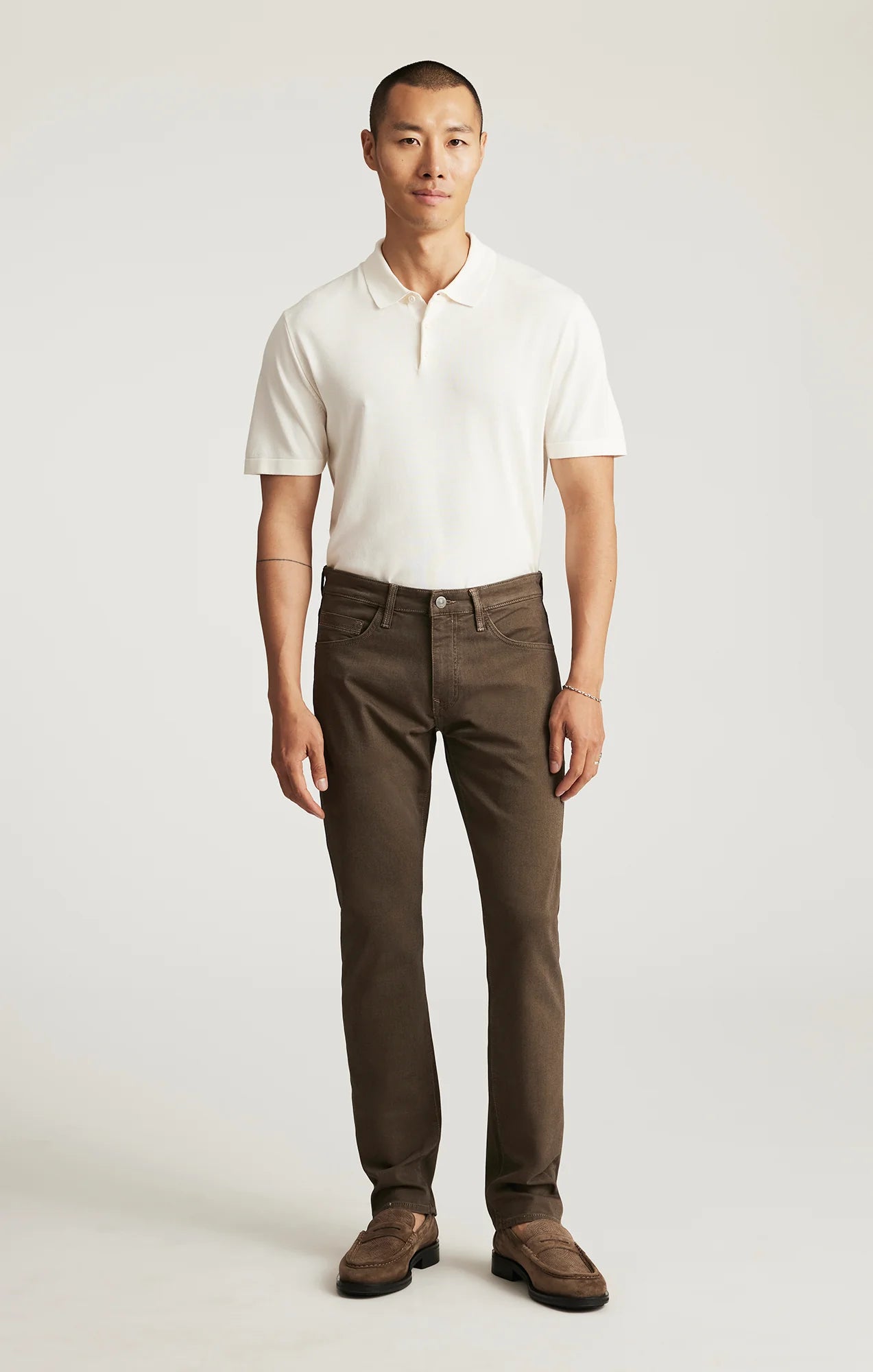 MAVI - Marcus Slim Straight Leg Jeans (Brown Athletic)