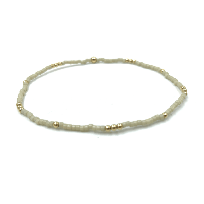 Newport Bracelet in Oyster + Gold Filled - Erin Gray