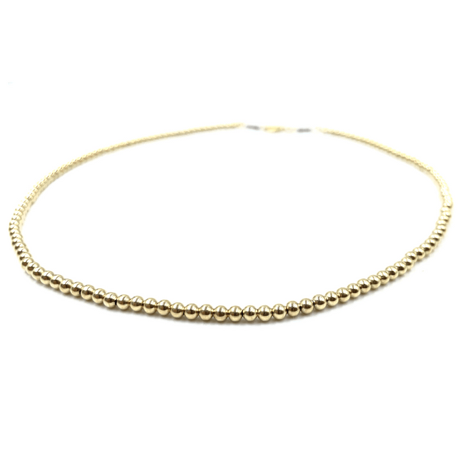 The 14k Gold Filled Beaded Necklace
