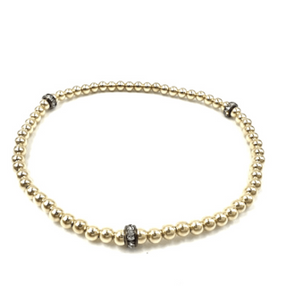 Erin Gray - Karma 14k Gold Filled Single Glitter Bead Bracelet