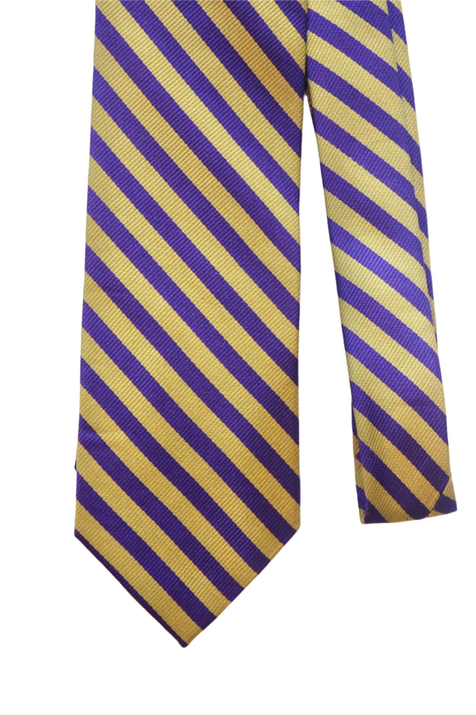 Davis Brothers - Tie (Purple/Gold Stripe)
