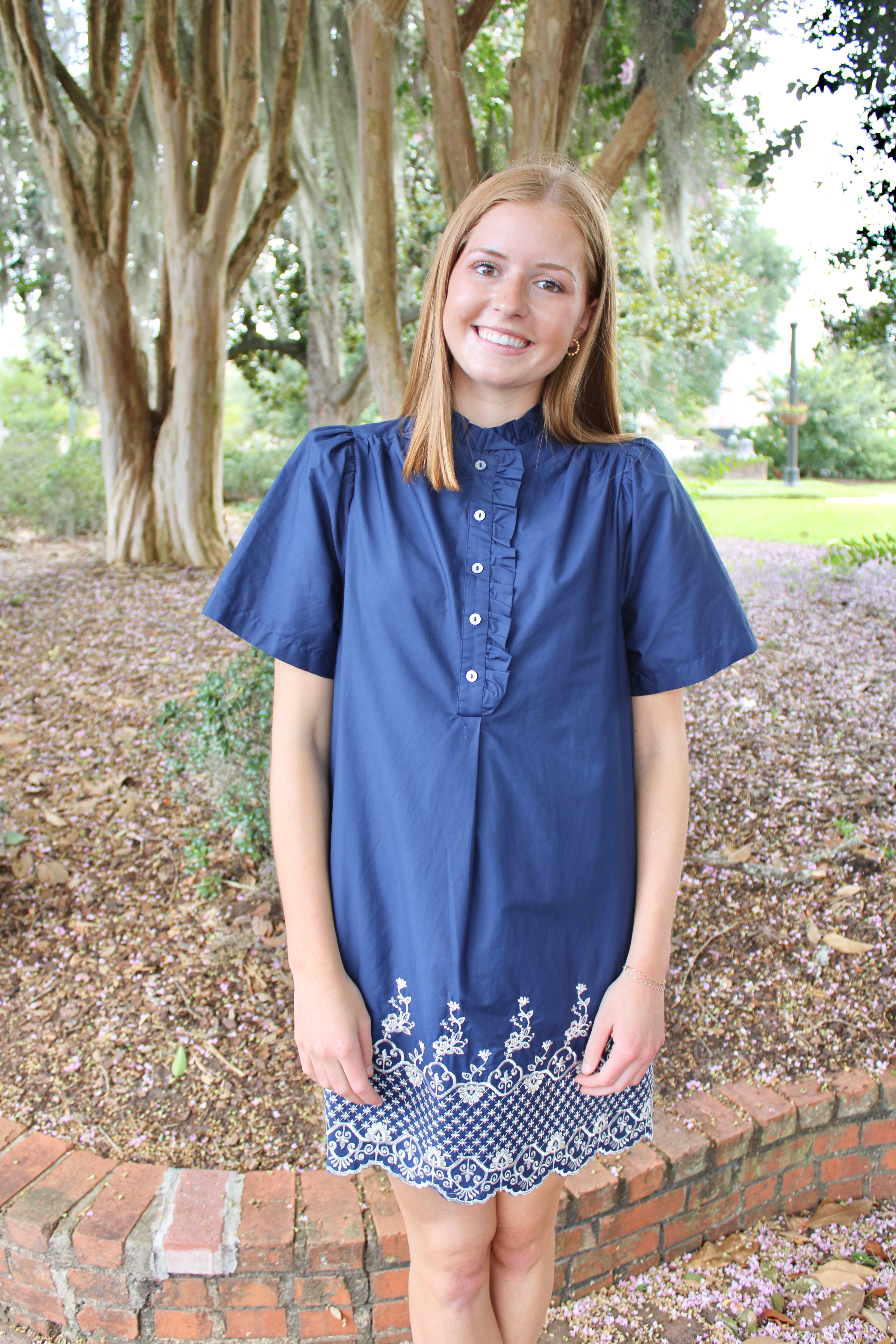 Devin Dress (Navy)
