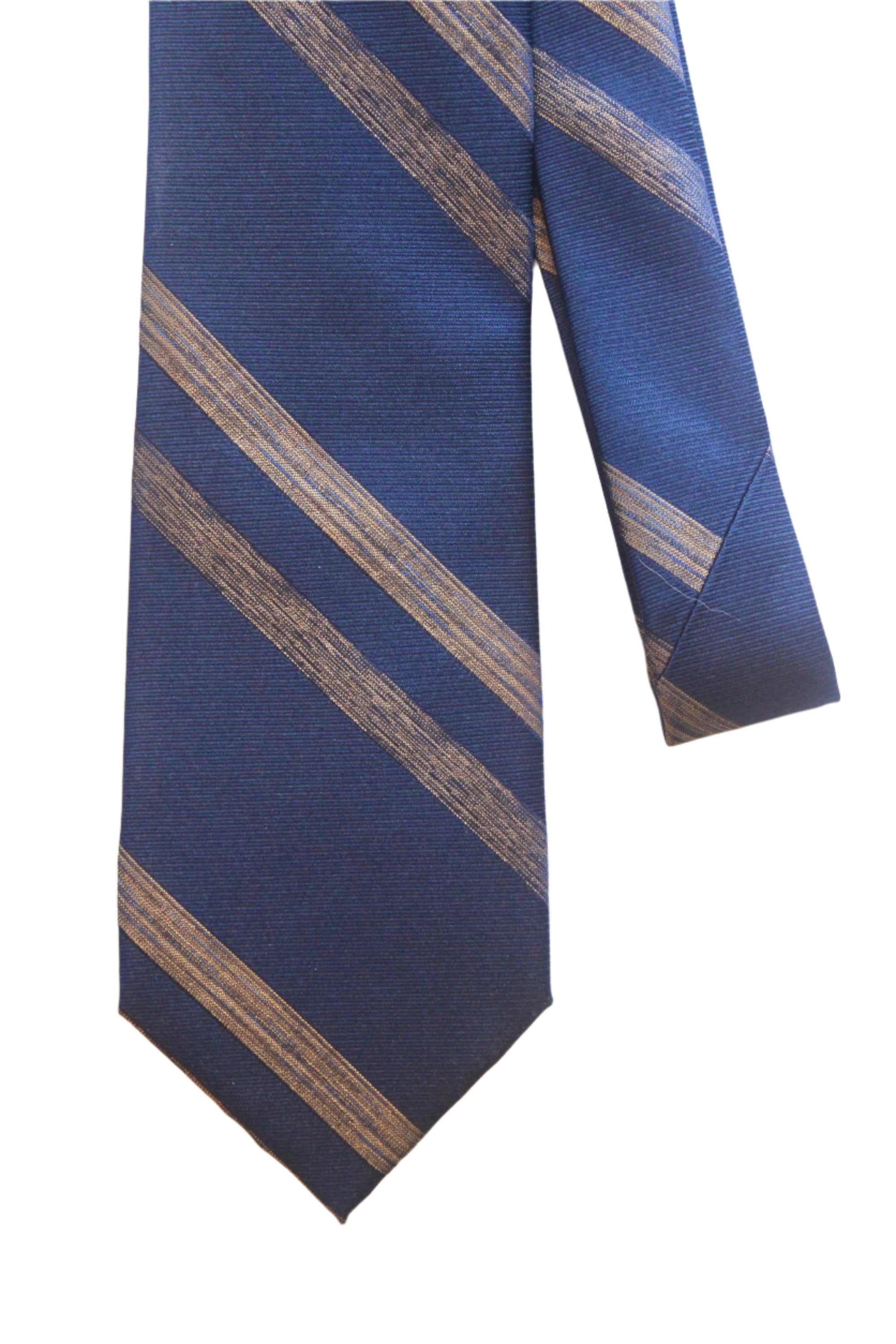 Davis Brothers - Tie (Navy/Gold Stripe)