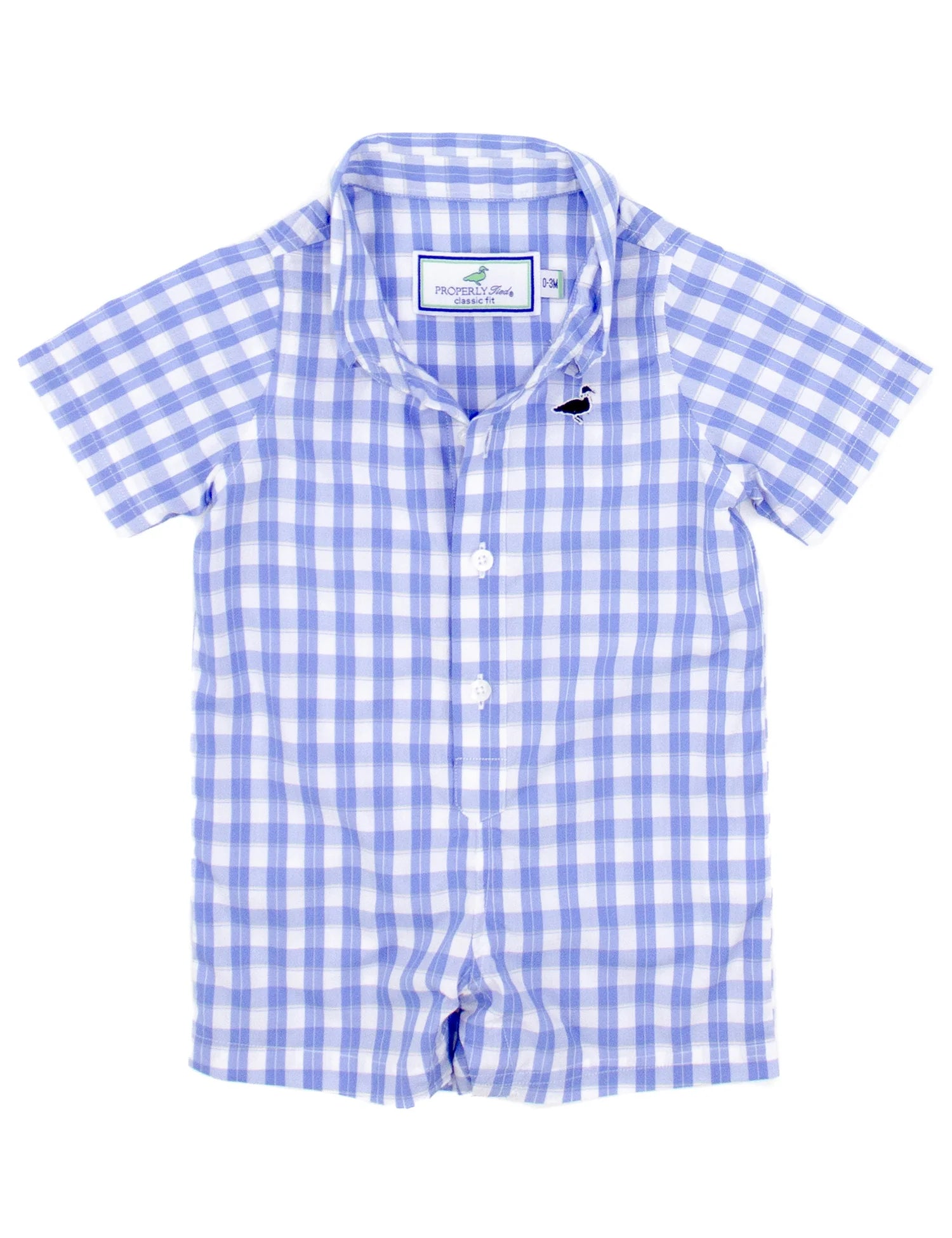 Properly Tied - Spring Baby Seasonal Shortall (Clearwater)