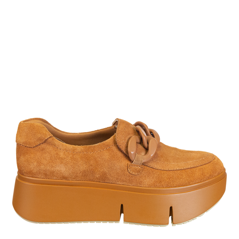 Naked Feet - Princeton in Camel Platform Sneaker