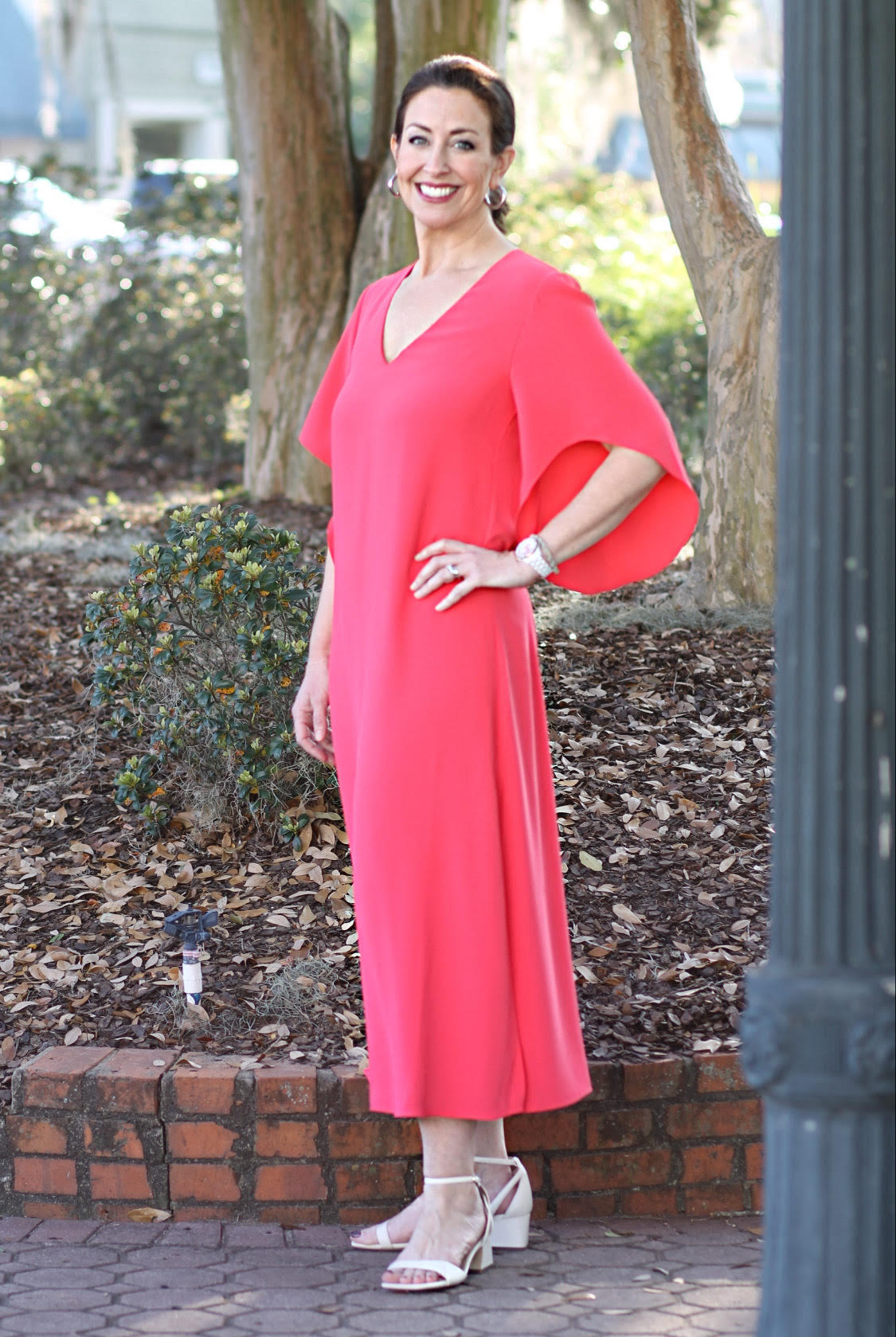 Anna Cate Collection - Meredith Midi Dress (Teaberry)