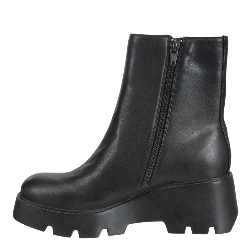 Naked Feet - Xenus Platform Ankle Boot (Black Leather)