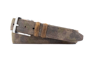 The Bill Leather Belt - Camo