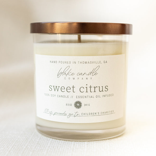 Blake Candle Company - Sweet Citrus 8.5 oz Candle