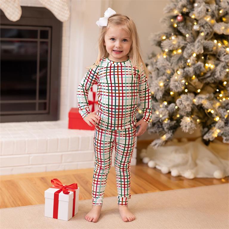 Mary Square - Toddler Pajama Set (Family Plaid)