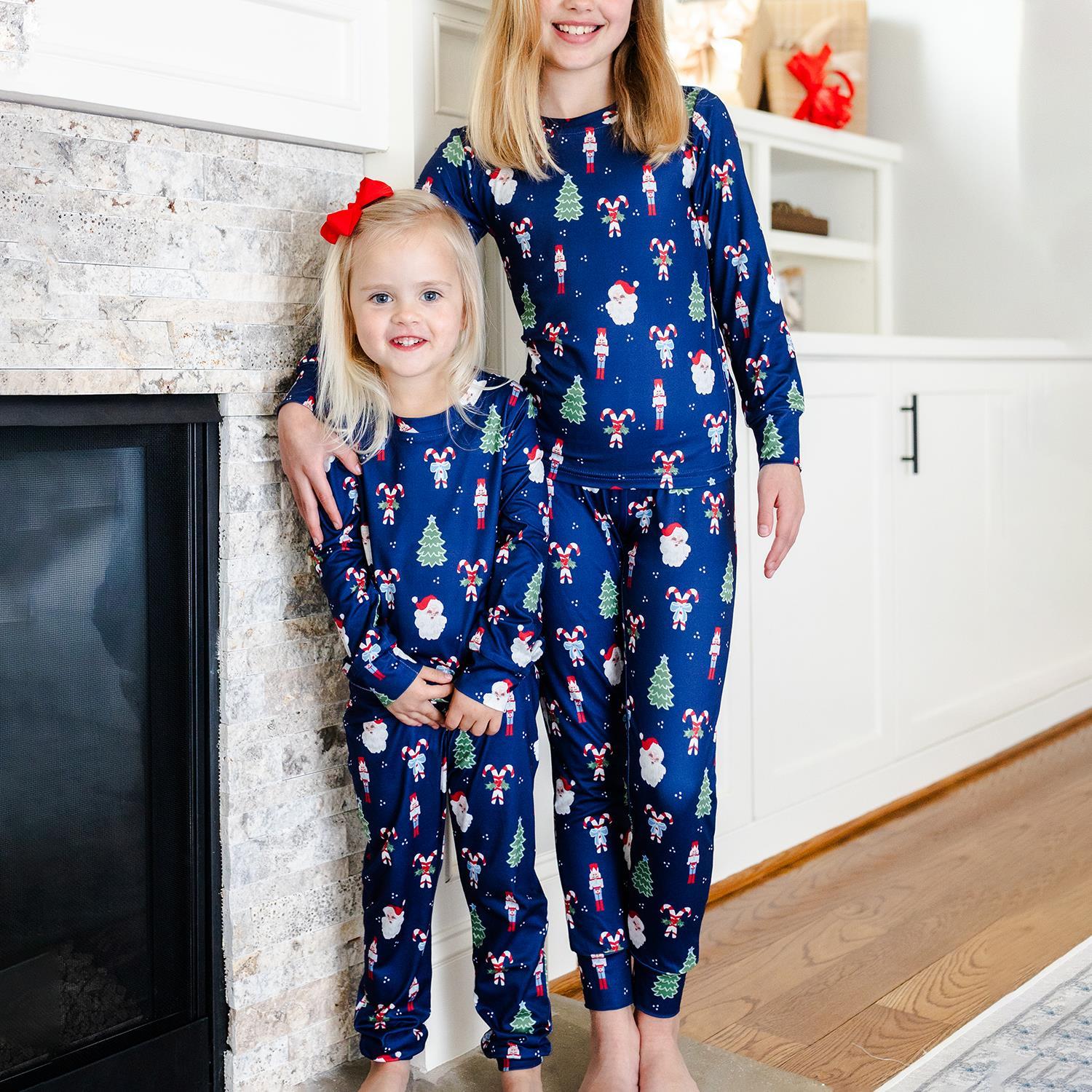 Mary Square - Kids Pajamas (Peppermint Pine)