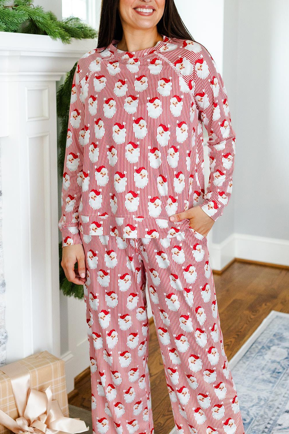 Mary Square - Annie Pajamas (Santa Baby Red)