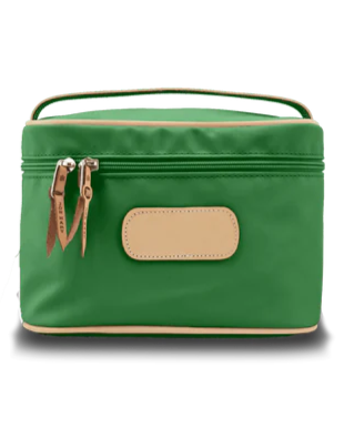 Jon Hart Makeup Case Kelly Green Coated Canvas