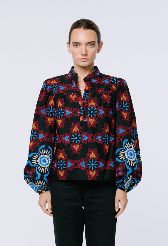 CIEBON - Yola Embroidered Blouse