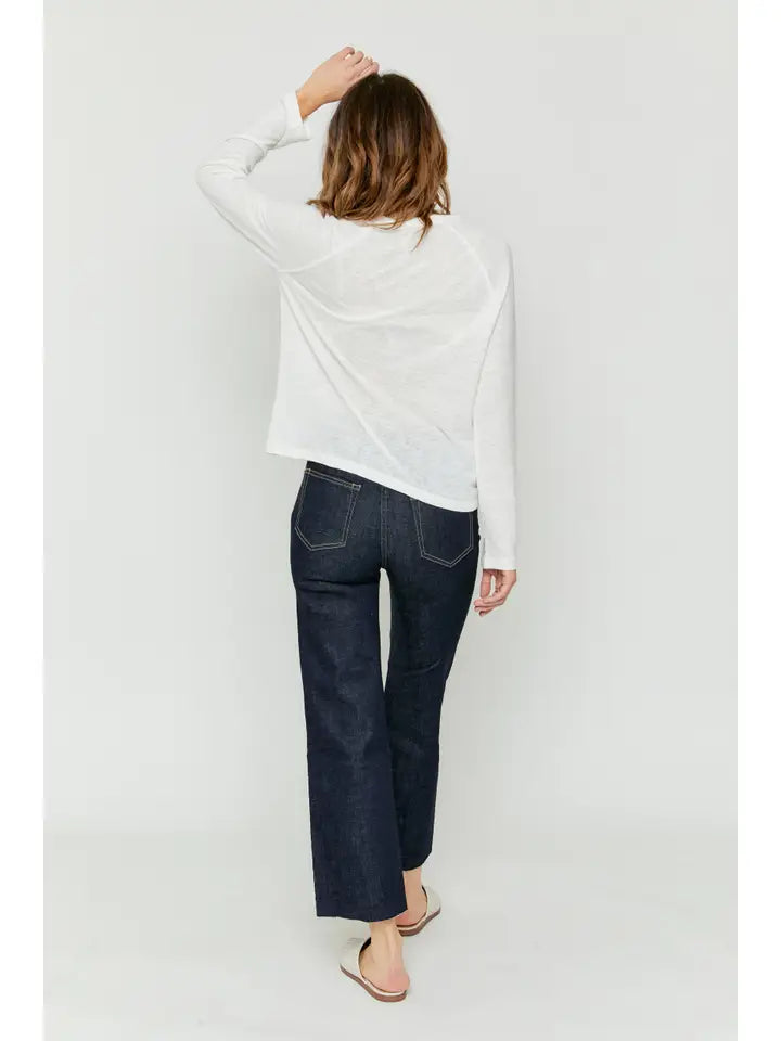 Oliver Logan - Aberdeen Ankle Crop High Rise Jean (Timbers)