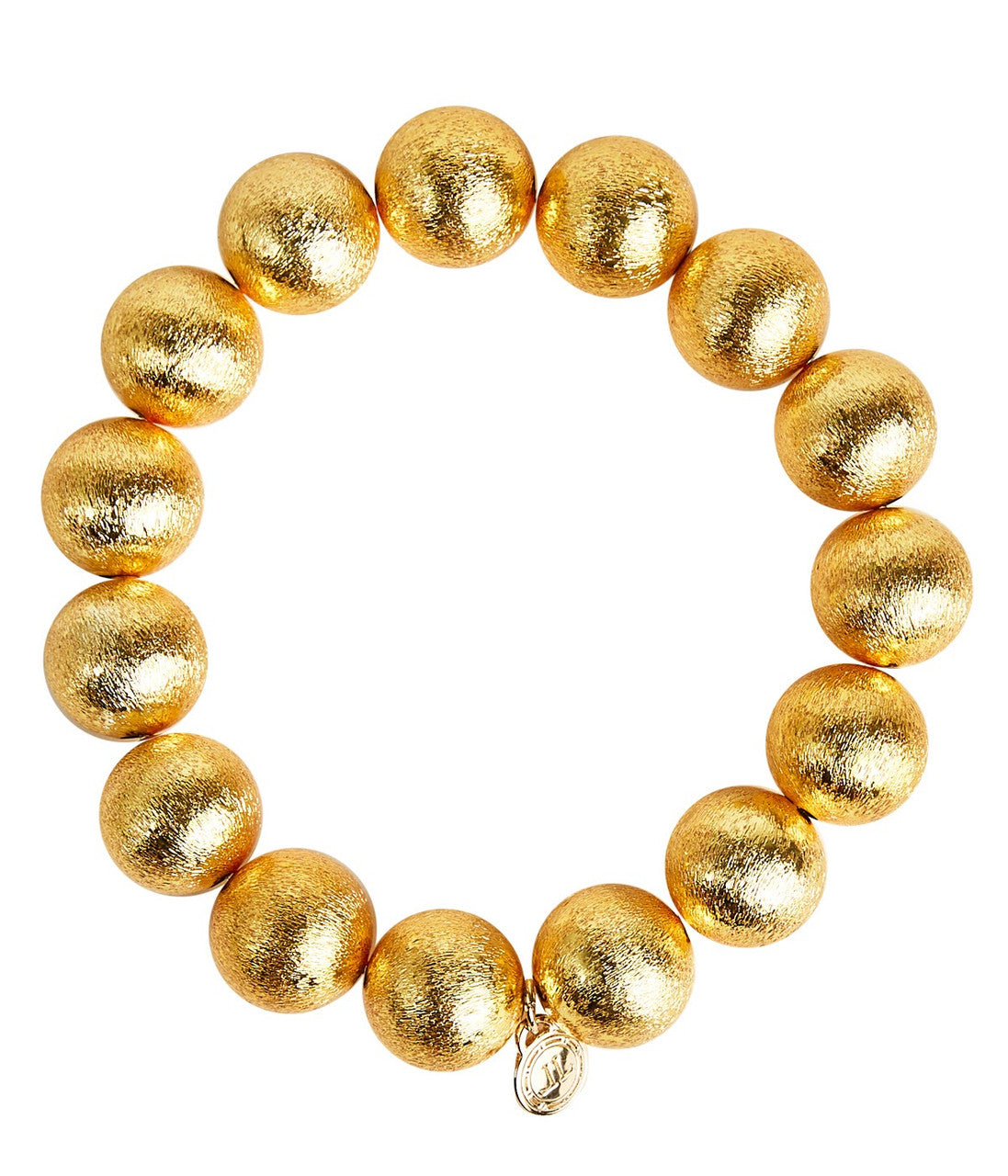 Georgia - Gold Beaded Bracelet - 10mm