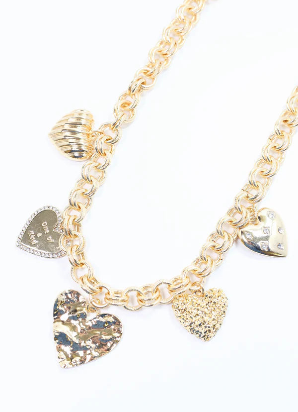 Jillian Heart Charm Necklace