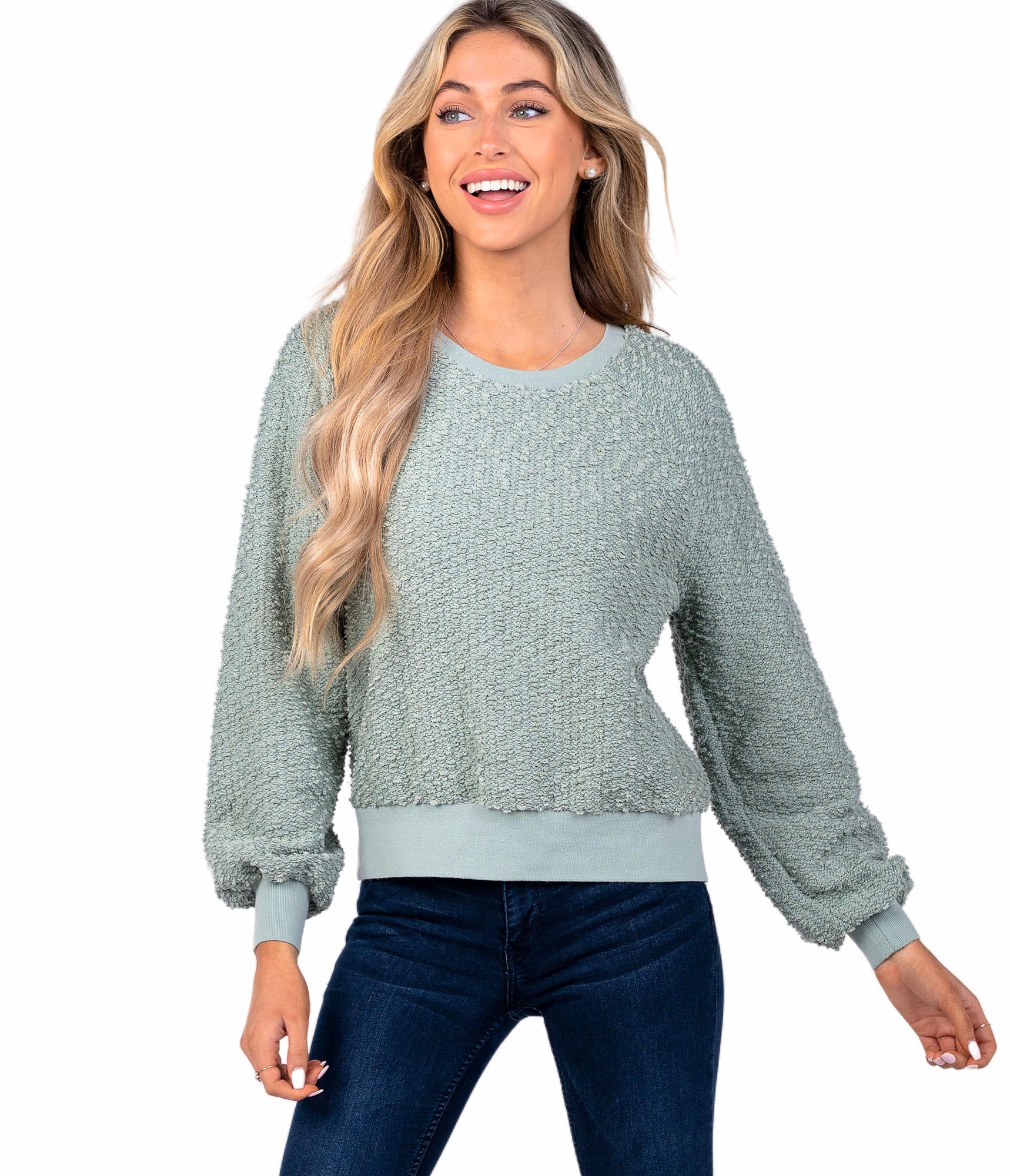 SSCO Bonfire Sweater - Aqua Gray